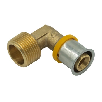 Kolano 90° mosiężne GZ Press - 20 R3/4