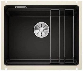 Komora ETAGON 500-U Ceramika PuraPlus Czarny, InFino, szyny BLANCO 525155