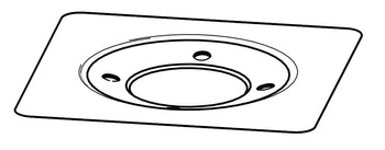 Metalowa płyta do montażu wpustów RAINPLUS 40-110 w rynnach 1 mm VALSIR VS0420151