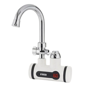 Bateria ścienna z podgrzewaczem i prysznicem 3kW Noveen WHITE/CHROM IWH370