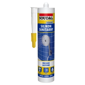 Silikon sanitarny standard bezbarwny SOUDAL 104492/137549