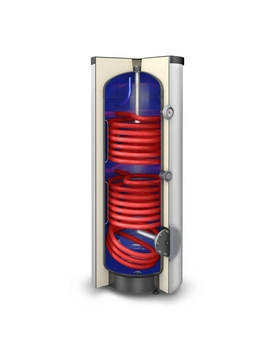 Wymiennik z dwiema wężownicami spiralnymi SGW(S)B Tower Biwal 500 l, stojący, poliuretan, skay, v.2 GALMET 26-509000N