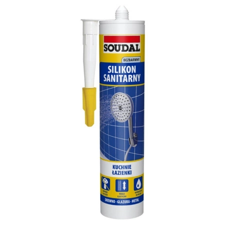 Silikon sanitarny standard bezbarwny SOUDAL 104492/137549