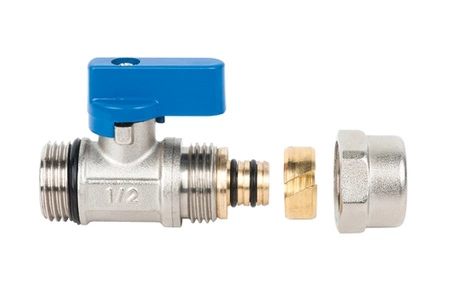 Zawór kulowy Invena zk-57-n15-c mini do pex 1/2