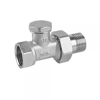 Zawór grzejnikowy odcinający prosty ⌀ 1/2