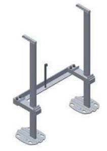 Wspornik środkowyZestaw wew.Vplus typ 20-33 wys. =600-900mm, dł=760,biały KERMI ZB04630002