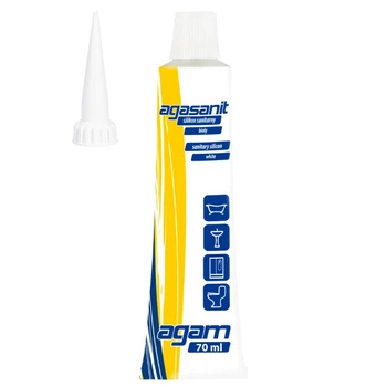 Silikon sanitarny Agam Agasatin 1050040 70ML biały
