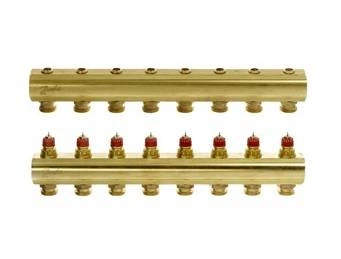 Rozdzielacz do ogrzewania podłogowego 8 obwodów Danfoss FHF-8 088U0508