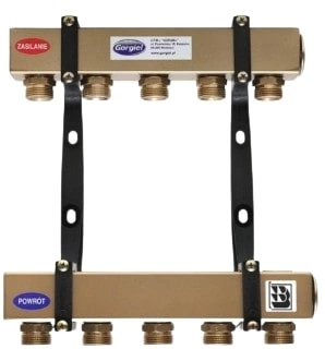 Rozdzielacz GORGIEL 1041126235 stalowy do C.O. z nyplami RS N-7
