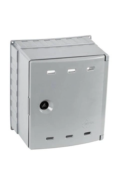 Skrzynka gazowa na zawór, 300x340x200, naścienna, z tworzywa - popielata WEBA 06-30-0300-03