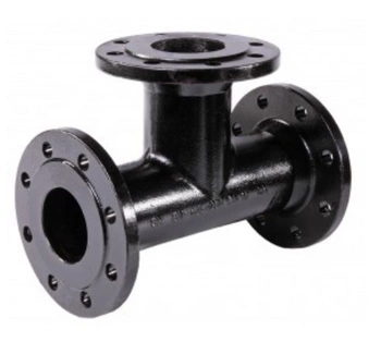 Trójnik kołnierzowy T PN 10 szary DN 100 x 80 (8 otw.) PN 10 NORSON 1-231 100 088 00