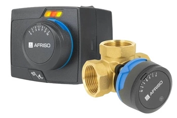 Zestaw regulacyjny Afriso ProClick 1338454 3-drogowy obrotowy zawór mieszający ARV 384 Vario ProClick DN25 Rp1