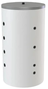 Zbiornik buforowy Elektromet 069-08-001/OEMB czarny stojący bez wężownicy z izolacją termiczną bez grzałki 800 l w płaszczu skay biały