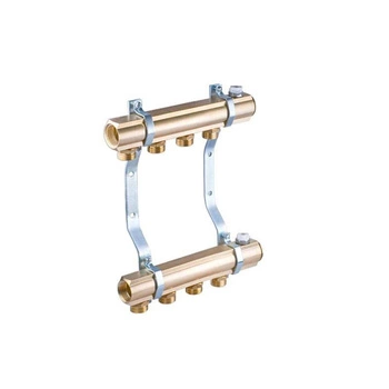 Rozdzielacz Perfexim PHA-102/H 30-102-0402-030 mosiężny 4 obwody z nyplami PN10 45 mm