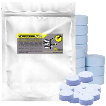 Tabletki do utylizacji szamb i oczyszczalni ścieków Biobakt Sanidenn opakowanie 12 szt