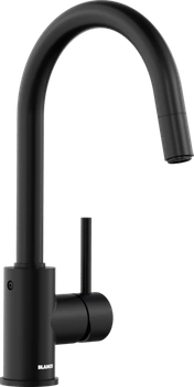 Bateria kuchenna Blanco 526653 Mida-S czarny mat z wyciąganą wlewką