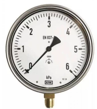 Manometr WIKA 7471860 111.10.063 0,6 BAR dolny M12X1,5 tworzywo