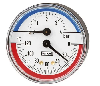 TERMOMANOMETR  100.02.080 6 BAR/0 °C..120 °C TYLNY R 1/2-ISO7 (DIN2999) TWORZYWO 12995631
