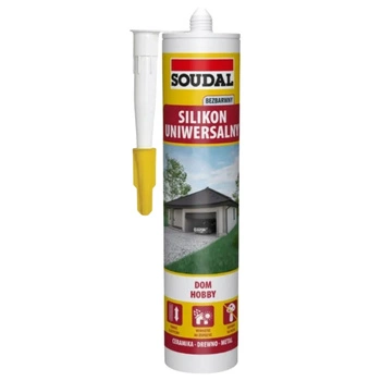 Silikon uniwersalny SOUDAL 280ml bezbarwny 137546