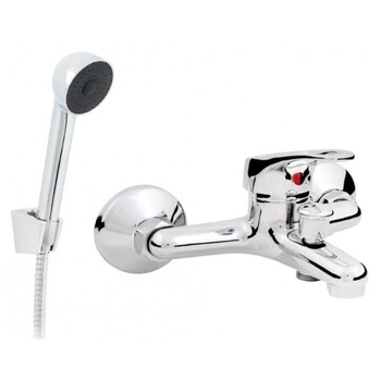 Bateria ATUT wannowa z natryskiem chrom HYDROLAND B391