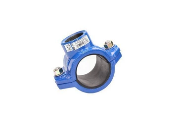 Obejma gwintowana do nawiercania na rury PE i PVC, 4 śruby DN 50 DZ 125 JAFAR 3160-125G50