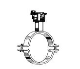 VALSIR Ocynkowana obejma do punktów stałych i montażu na szynach FI 160 VS0420168