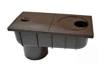 Osadnik rynnowy  PCV STORA-DRAIN APU11000BR pionowy brązowy PCV 110