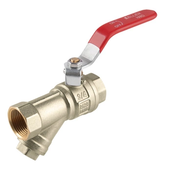 Zawór kulowy Keller HARD KEL 723732 do wody z filtrem skośnym GW-GW 1/2