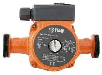 Pompa cyrkulacyjna do wody pitnej IBO OHI 25-40/180 BEZ ŚRUBUNKÓW 0060