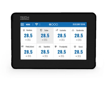 Panel kontrolny + moduł WiFi M-9r TECH Sterowniki WG.11.0250 przewodowy czarny