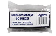 Gąbka do miedzi brązowa (paczka - 10 listków) AGAM 1040005