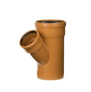 Trójnik kanalizacyjny LEO MINOR T614 redukcyjny 160/110<45 SN