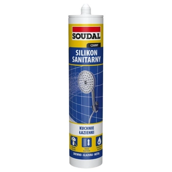 Silikon sanitarny 280ml czarny SOUDAL 137670
