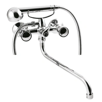 Bateria wannowa z widełkami Modena Invena BW-14-F0S-L wylewka 300 mm chrom