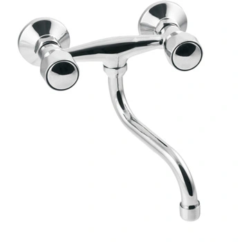 Bateria umywalkowo-zlewozmywakowa Modena Invena BC-11-F0S-L chrom wylewka S 200 mm