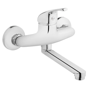 Bateria zlewozmywakowa Perea Invena BC-05-K01-Q ścienna wylewka 15 cm 