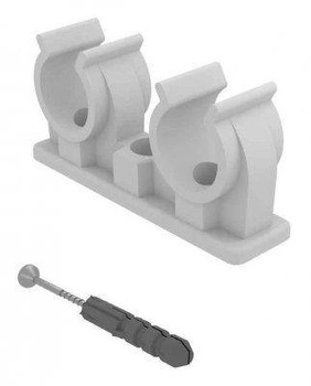 Klips podwójny z kołkiem rozporowym FI 22 (10 szt.) TIA A-690678-10