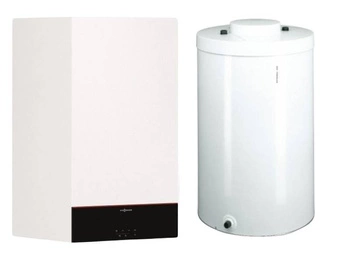 Gazowy kocioł kondensacyjny jednofunkcyjny Vitodens 100-W B1HF 19kW z podgrzewaczem c.w.u Vitocell 100-W CUGB 150 litrów VIESSMANN Z028180