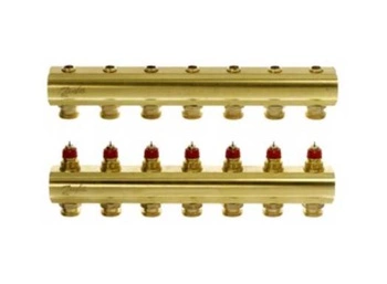 DANFOSS Rozdzielacz do ogrzewania podłogowego 7 obwodów FHF-7 088U0507