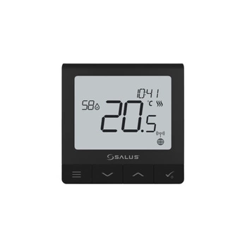 Salus bezprzewodowy, natynkowy regulator temperatury SQ610BRF Quantum, akumulatorowy, czarny SALUS SQ610BRF