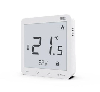 Regulator pokojowy R-8s PLUS TECH Sterowniki WG.11.0624 natynkowy bezprzewodowy biały