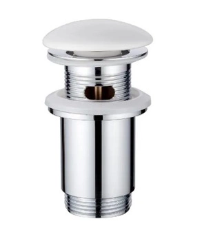 Korek click - clack Invena SC-B1-181-L uniwersalny duży grzybek biały połysk