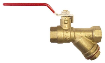 Zawór kulowy z filtrem skośnym 1/2