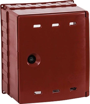 Skrzynka gazowa na zawór, 300x340x200, naścienna, z tworzywa - brązowa WEBA 06-30-0300-02
