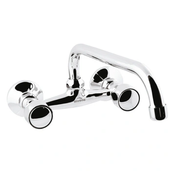 Bateria umywalkowo-zlewozmywakowa Modena Invena BC-14-F0S-L wylewka U 200 chrom