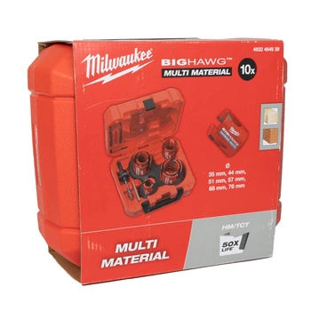 Zestaw otwornic B H MULTI MATERIAL 10 szt. MILWAUKEE 4932464939