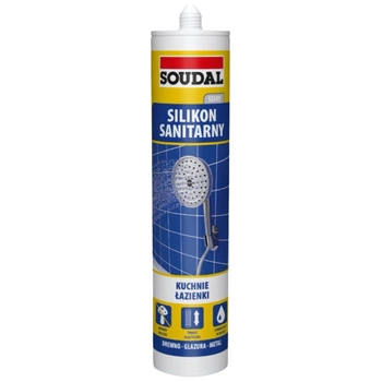 Silikon sanitarny 280ml szary SOUDAL 137669