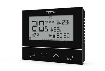 Regulator pokojowy ST-292 v2 TECH Sterowniki WG.11.0426 bezprzewodowy czarny