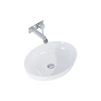 Umywalka RIKA 52x40 blat, ceram white ELITA RE040520088060