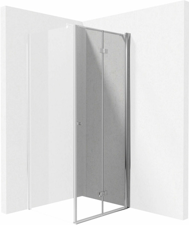 Drzwi KERRIA PLUS jedna część chrom szkło transparentne z powłoką 90 cm DEANTE KTSX041P